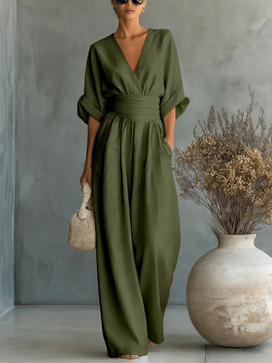 Louise | Effortless V-Neck Jumpsuit