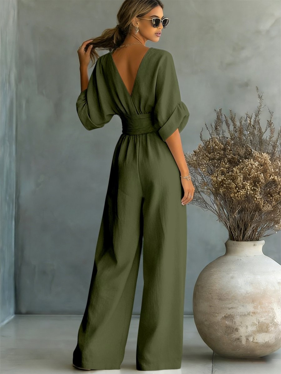 Louise | Effortless V-Neck Jumpsuit