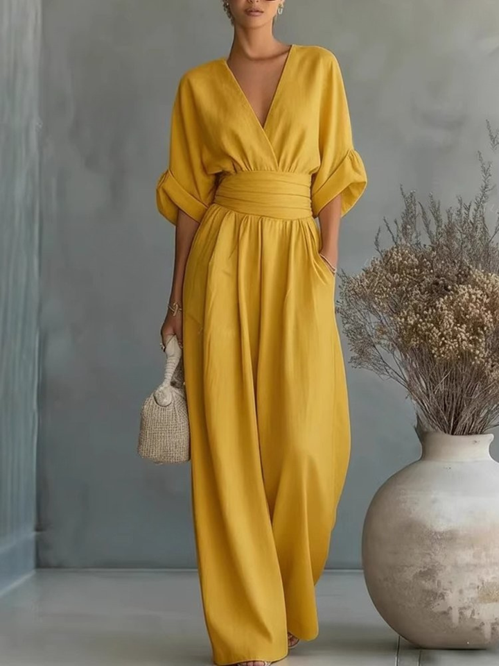 Louise | Effortless V-Neck Jumpsuit