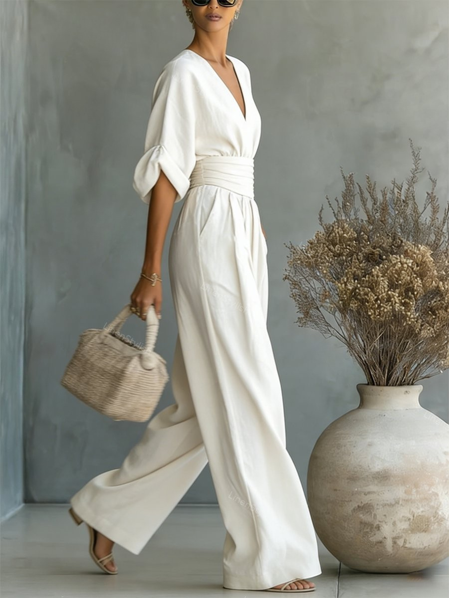 Louise | Effortless V-Neck Jumpsuit
