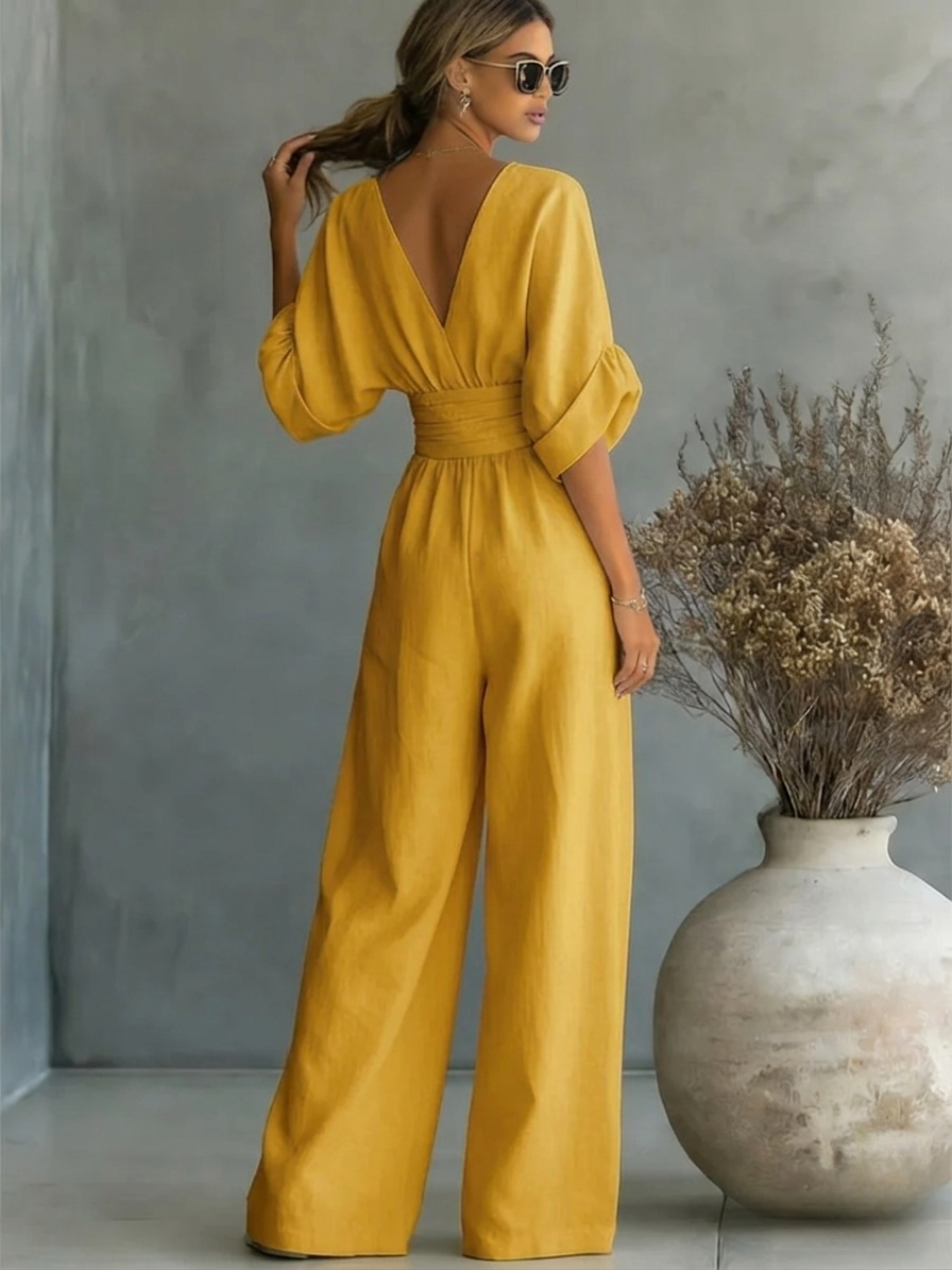 Louise | Effortless V-Neck Jumpsuit