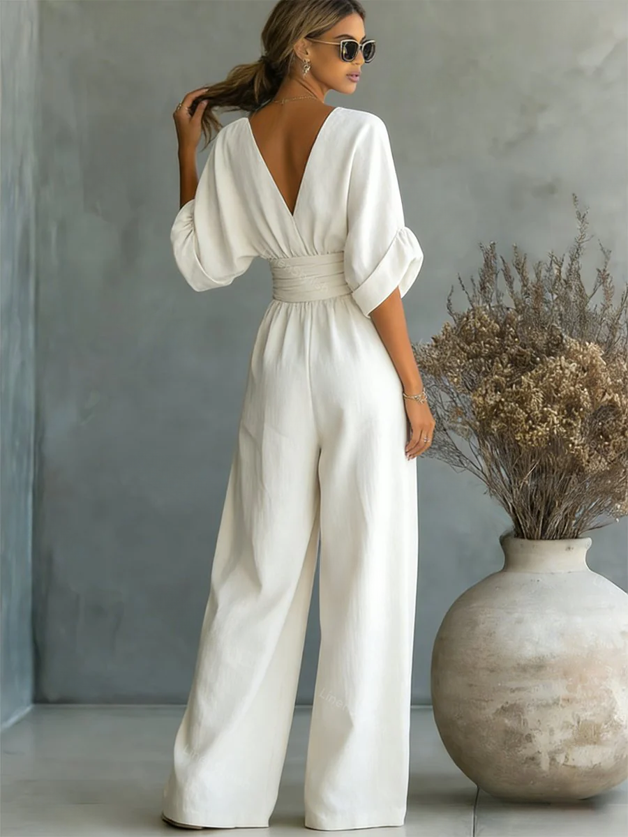 Louise | Effortless V-Neck Jumpsuit