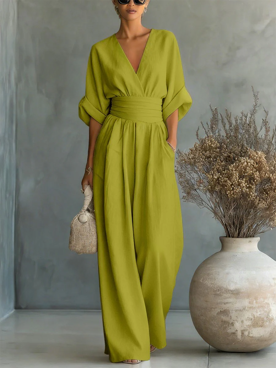Louise | Effortless V-Neck Jumpsuit
