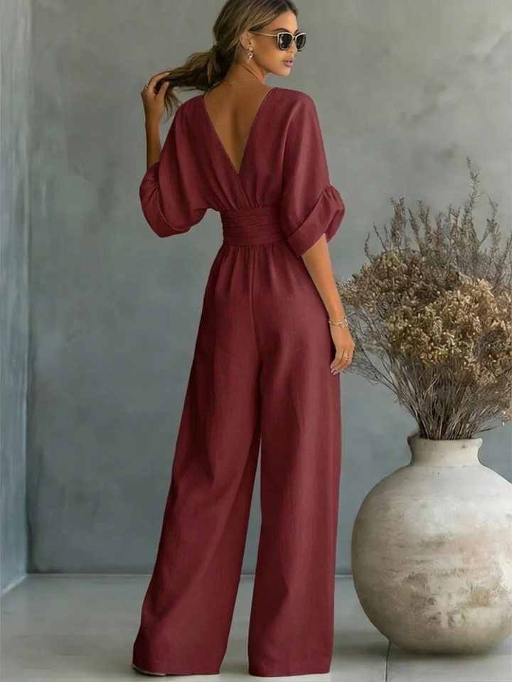 Louise | Effortless V-Neck Jumpsuit