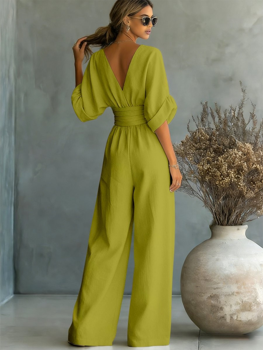 Louise | Effortless V-Neck Jumpsuit