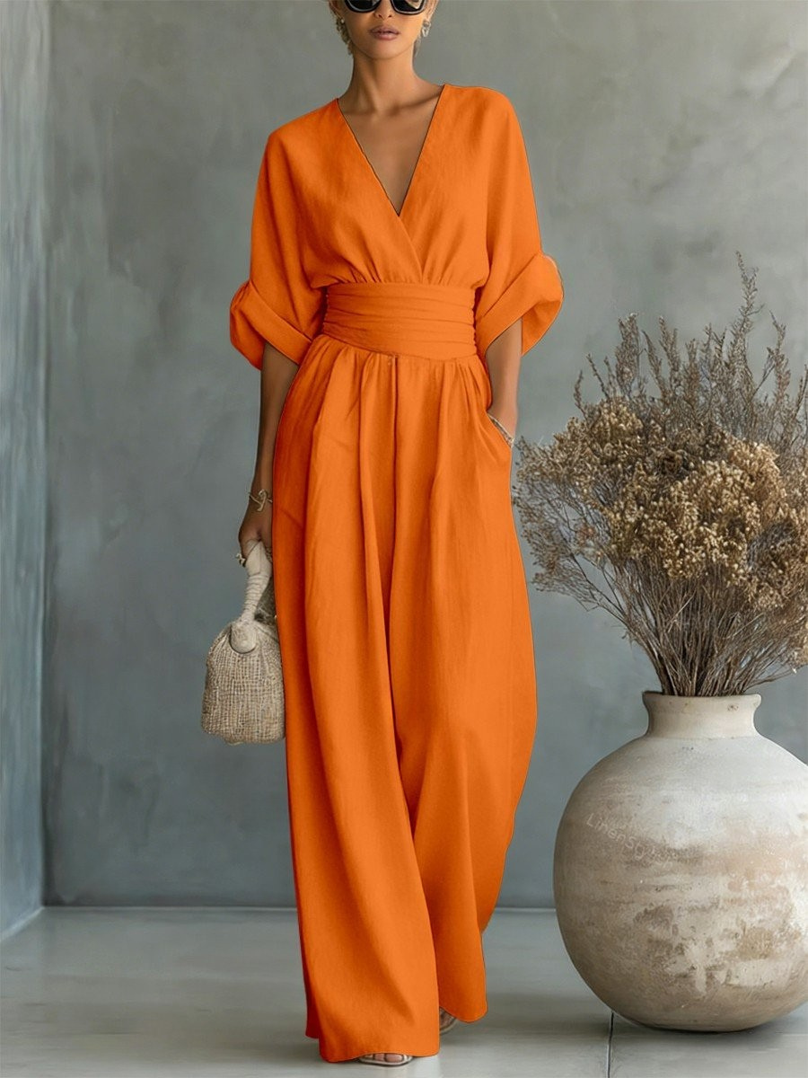 Louise | Effortless V-Neck Jumpsuit