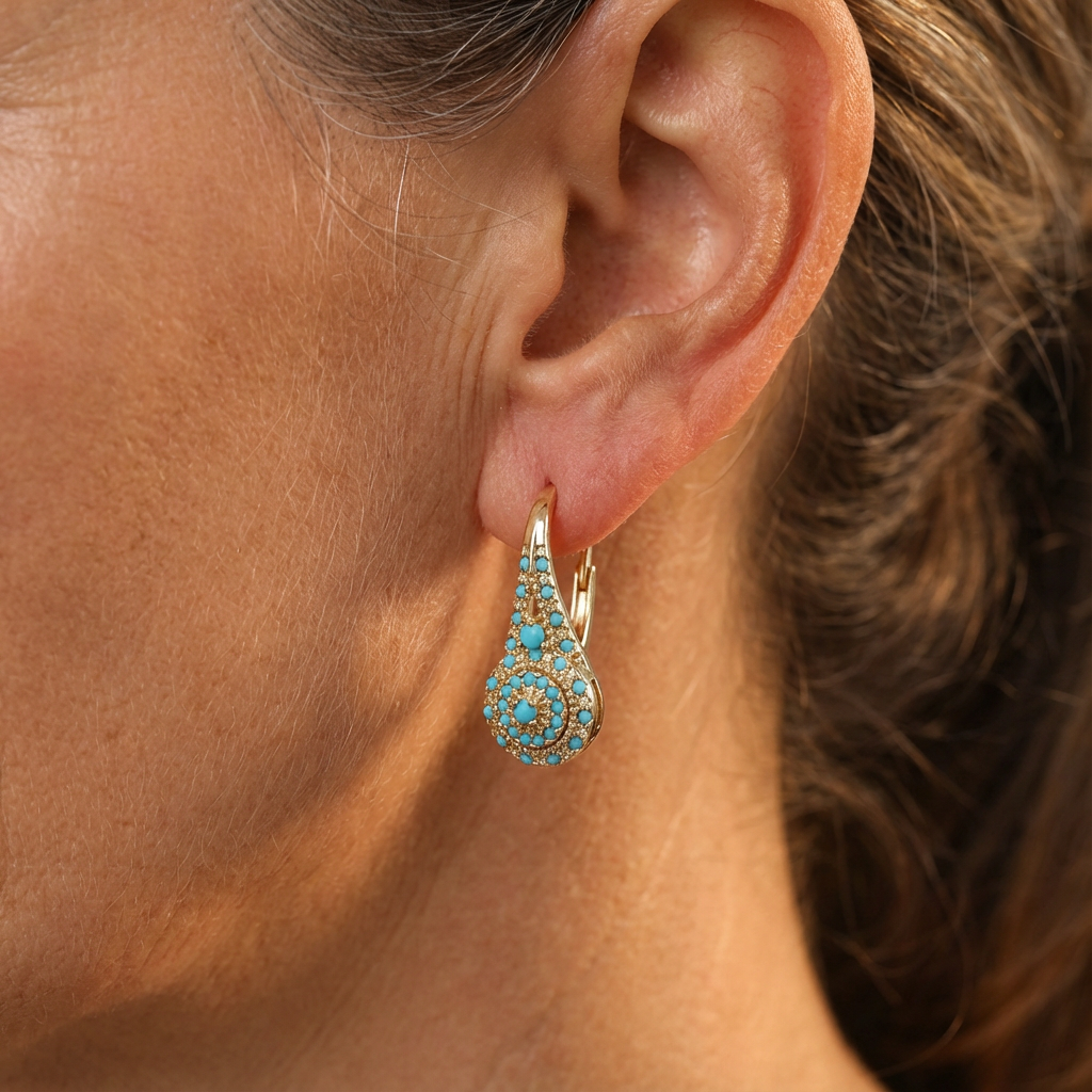 Aurelia | Turquoise Bloom Earrings