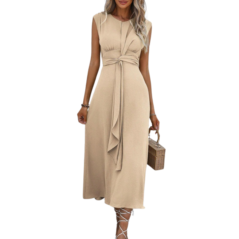 MIYA™ - Stylish Waist-Tie Long Sleeveless Dress