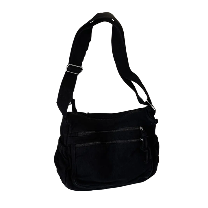 YVE – Retro Multi-Pocket Canvas Crossbody Bag