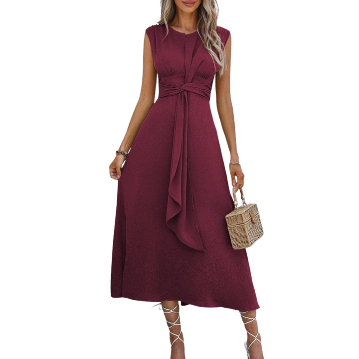 MIYA™ - Stylish Waist-Tie Long Sleeveless Dress