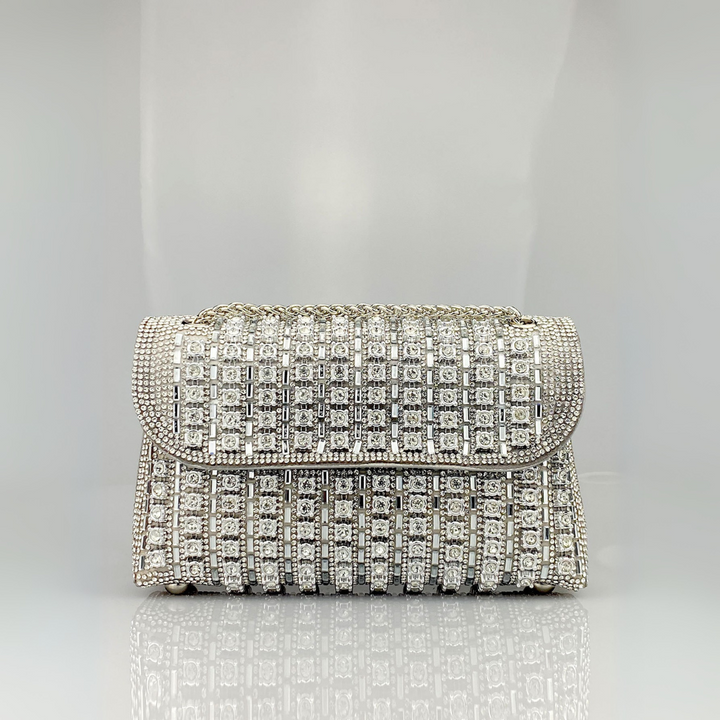 NOVI - Chic Chain Colored Diamond Shoulder Bag