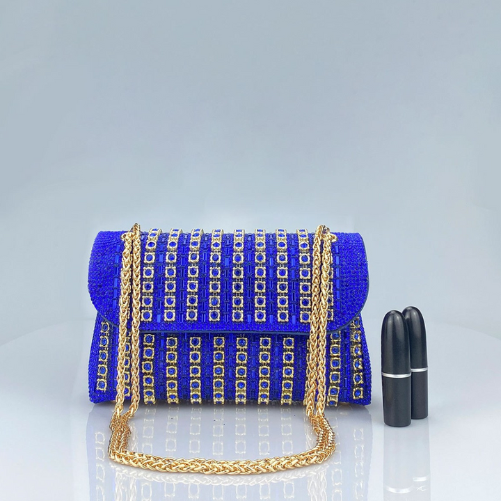 NOVI - Chic Chain Colored Diamond Shoulder Bag