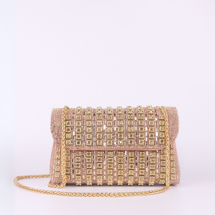 NOVI - Chic Chain Colored Diamond Shoulder Bag
