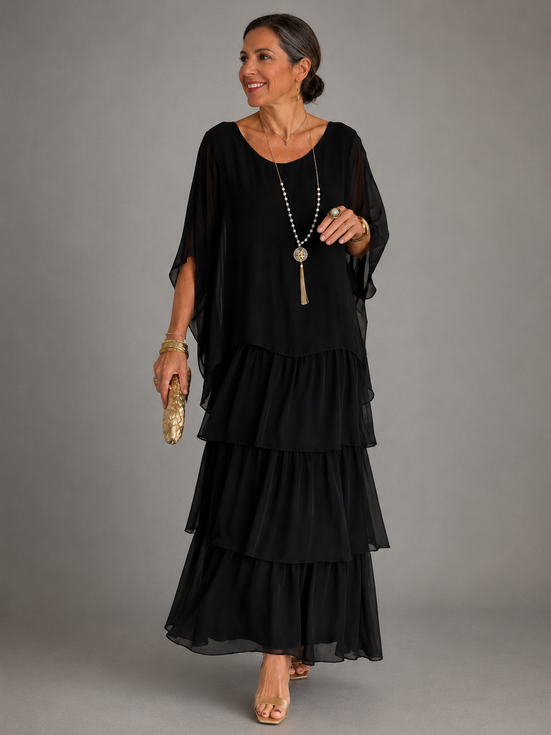 Sarah| Elegant Flowing Maxi Dress