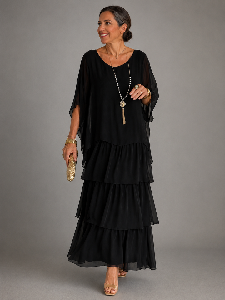 Sarah| Elegant Flowing Maxi Dress