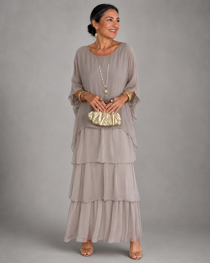 Sarah| Elegant Flowing Maxi Dress