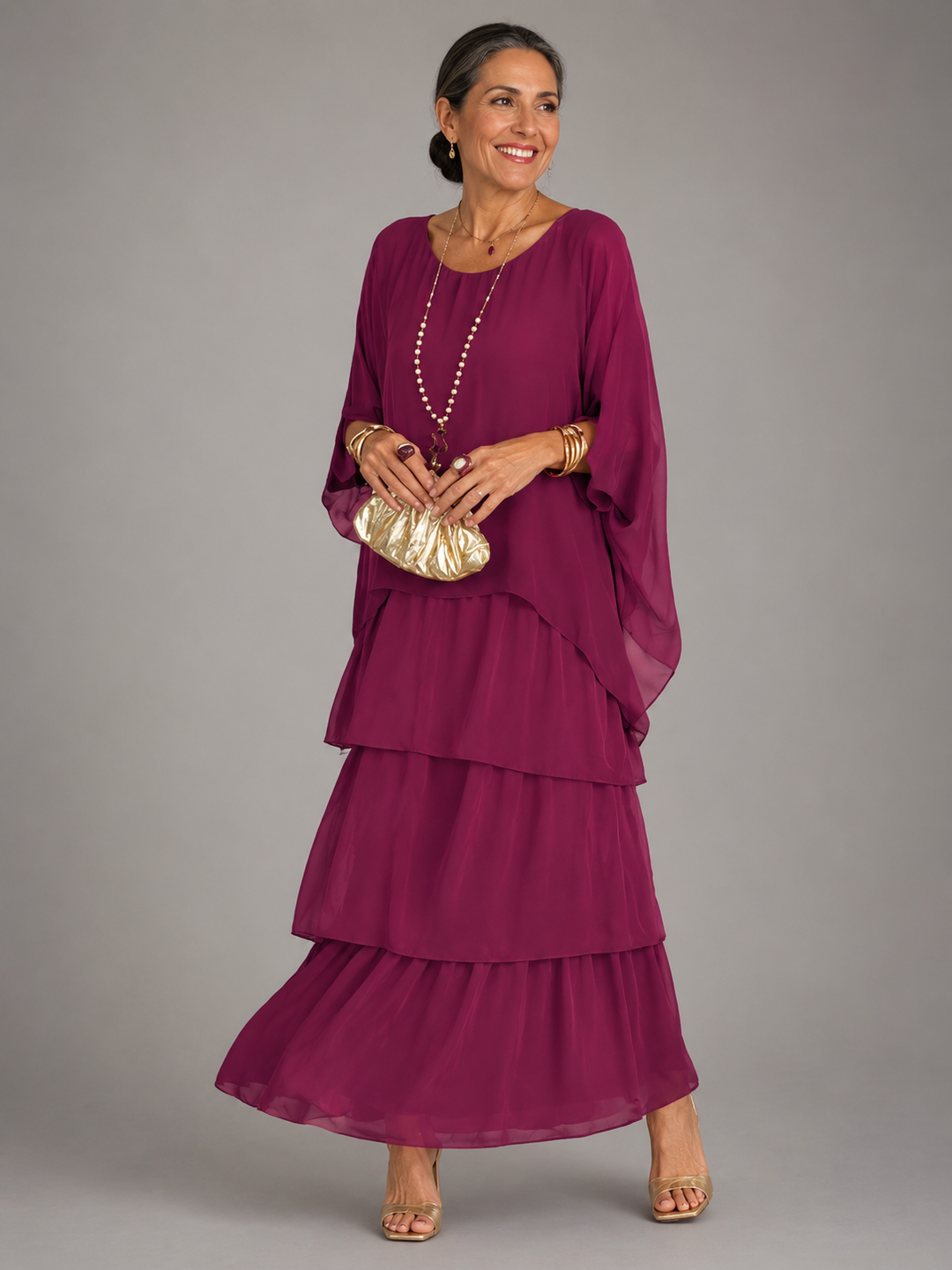 Sarah| Elegant Flowing Maxi Dress