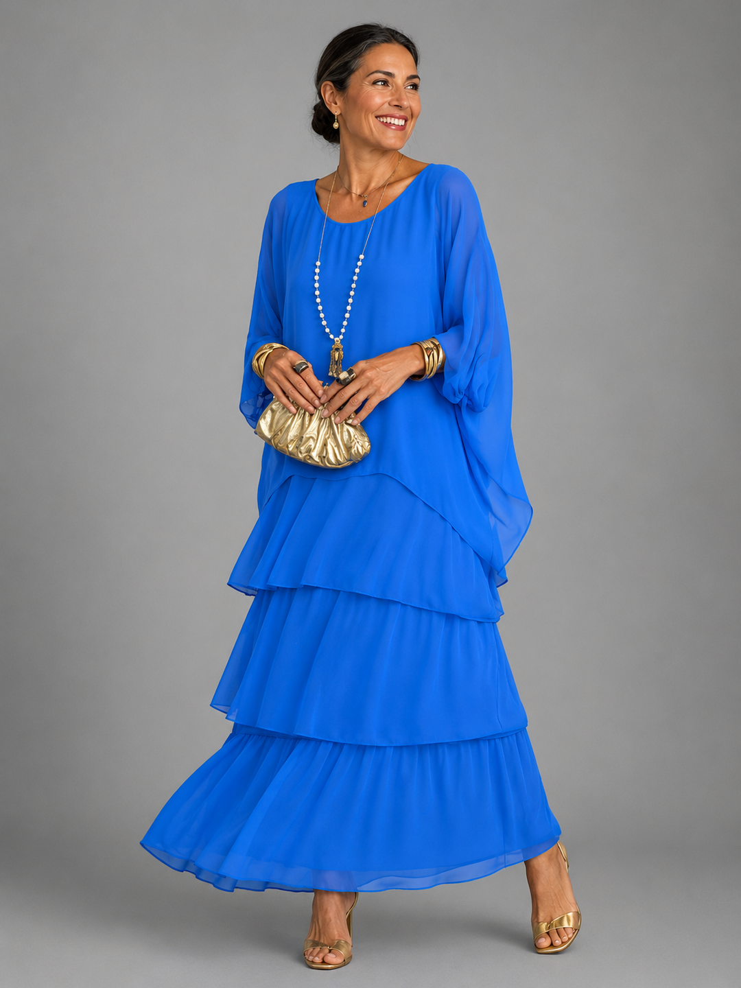 Sarah| Elegant Flowing Maxi Dress