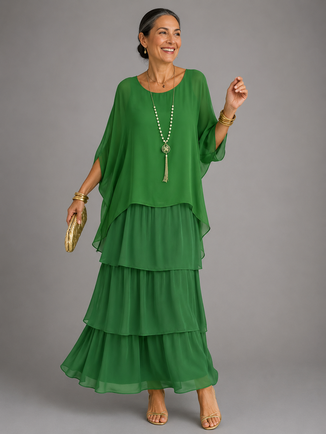 Sarah| Elegant Flowing Maxi Dress