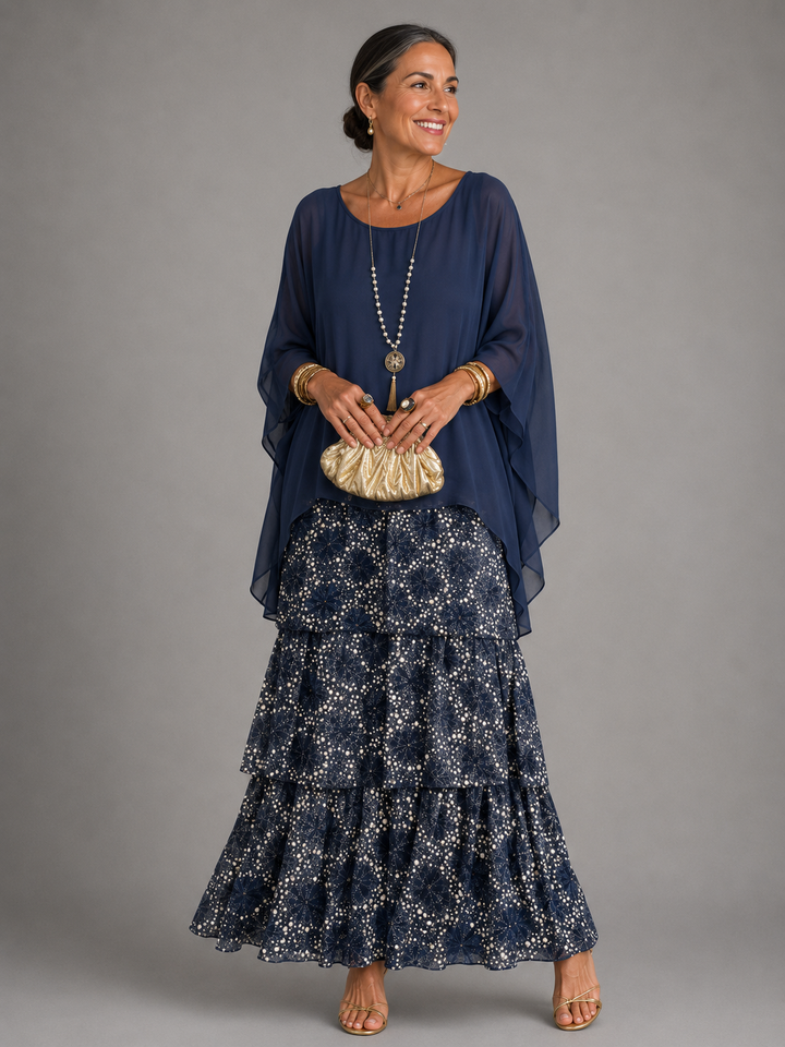 Sarah| Elegant Flowing Maxi Dress