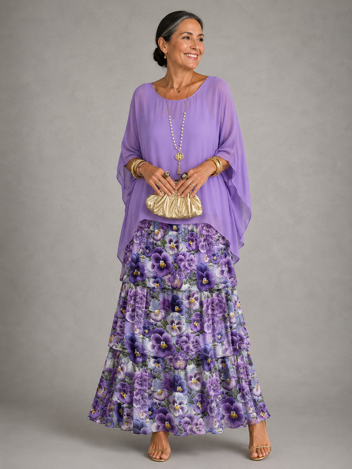 Sarah| Elegant Flowing Maxi Dress