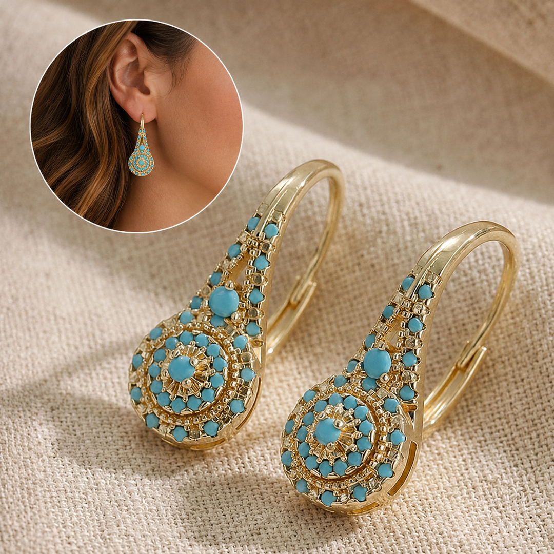 Aurelia | Turquoise Bloom Earrings