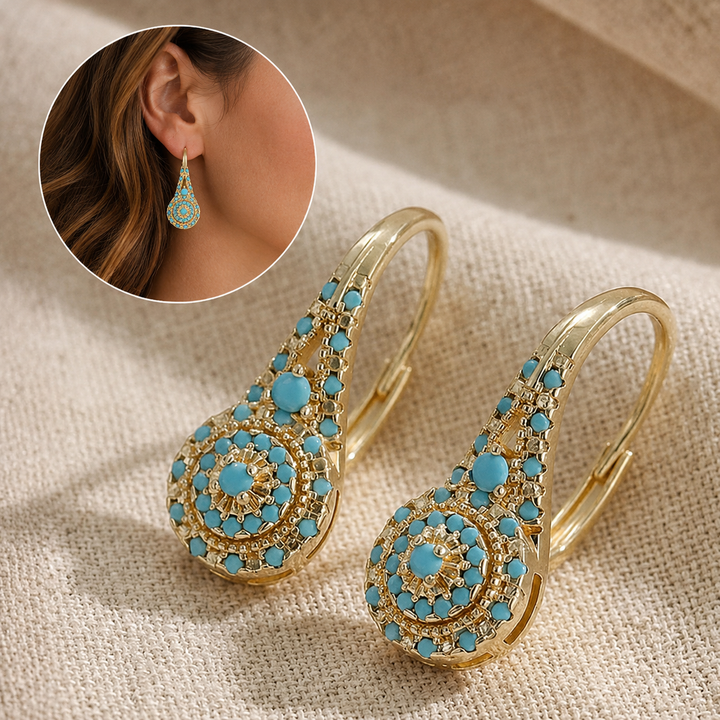 Aurelia | Turquoise Bloom Earrings