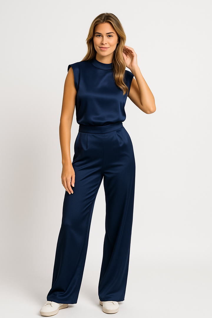 CELESTE |  Occasion Satin Look Jumpsuit
