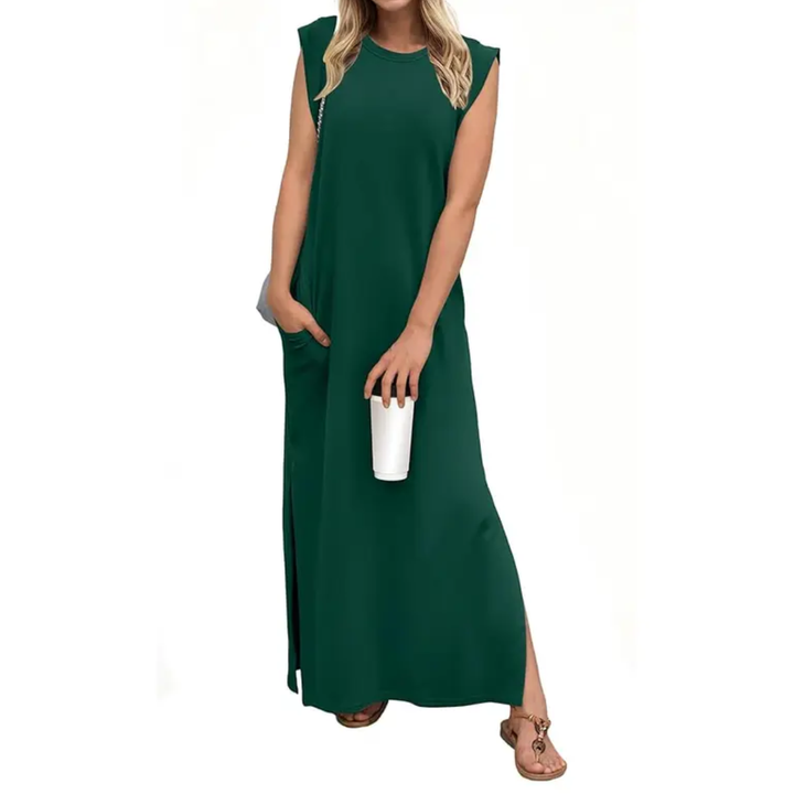 LYDIA™ – Breezy Split Pocket Maxi Dress