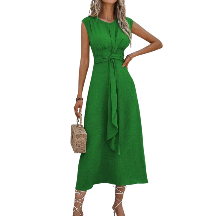 MIYA™ - Stylish Waist-Tie Long Sleeveless Dress
