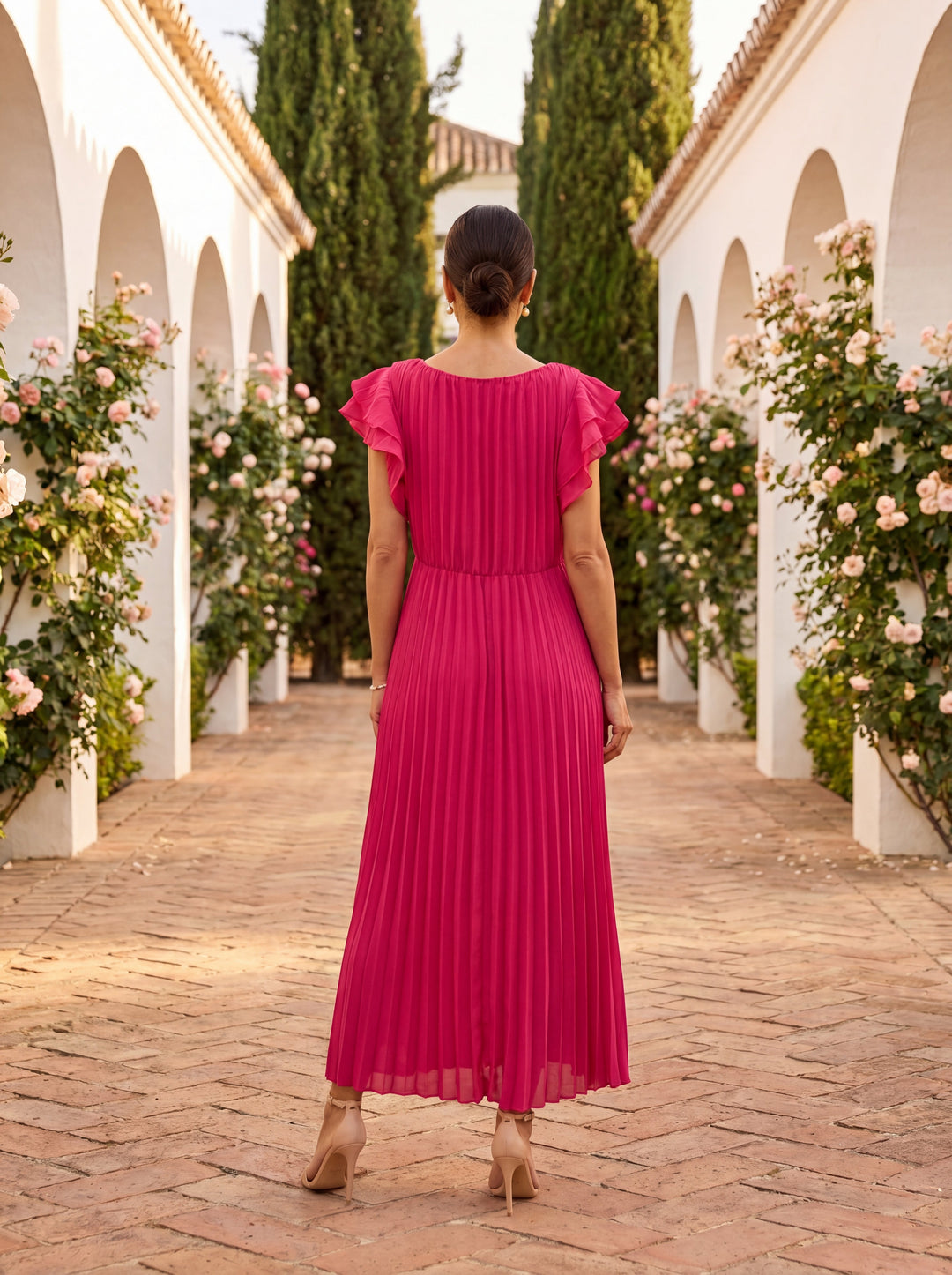 Valentina | Pleated Occasion Maxi Dress