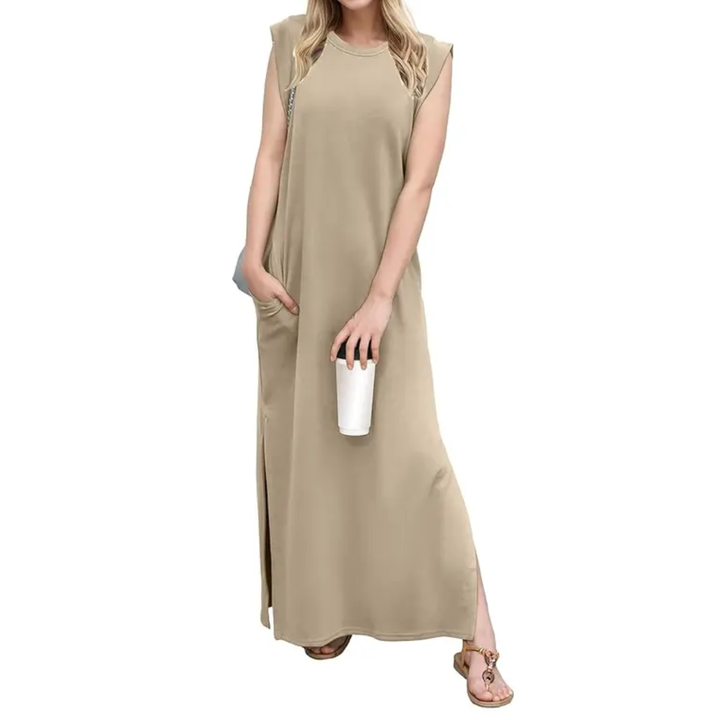 LYDIA™ – Breezy Split Pocket Maxi Dress