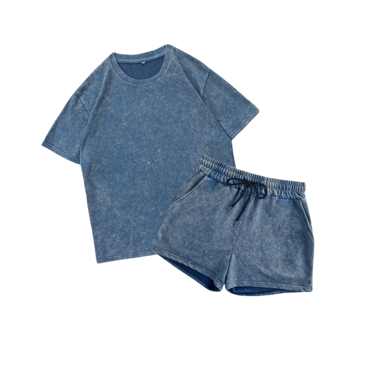KENDRA – Relaxed Print Athletic Two-Piece Set