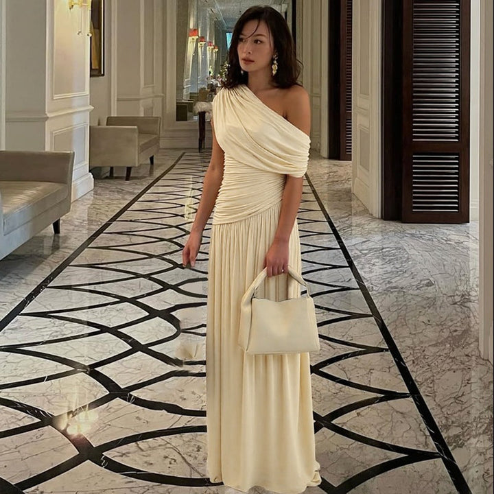 KAWALI™ - Elegant One Shoulder Evening Maxi Dress