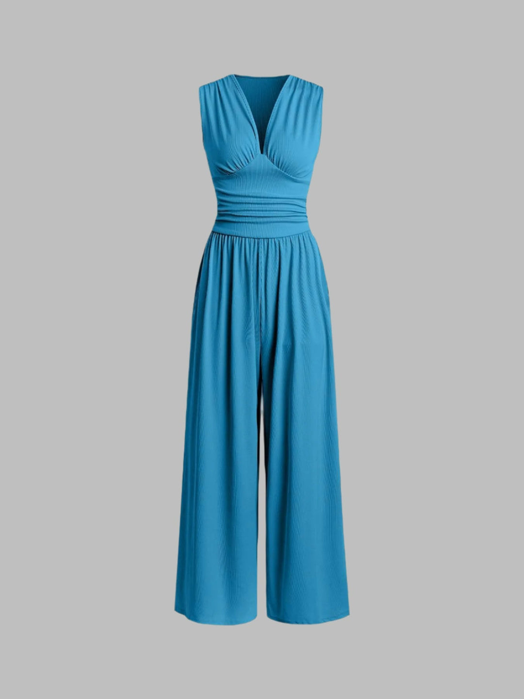 CHAR – Chic Sleeveless Wide-Leg Jumpsuit