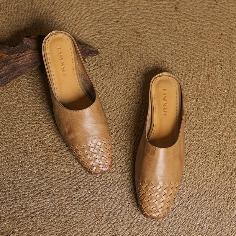 Helma Genuine Leather Mules