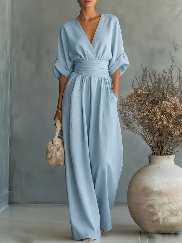 Louise | Effortless V-Neck Jumpsuit