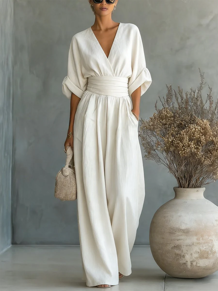 Louise | Effortless V-Neck Jumpsuit
