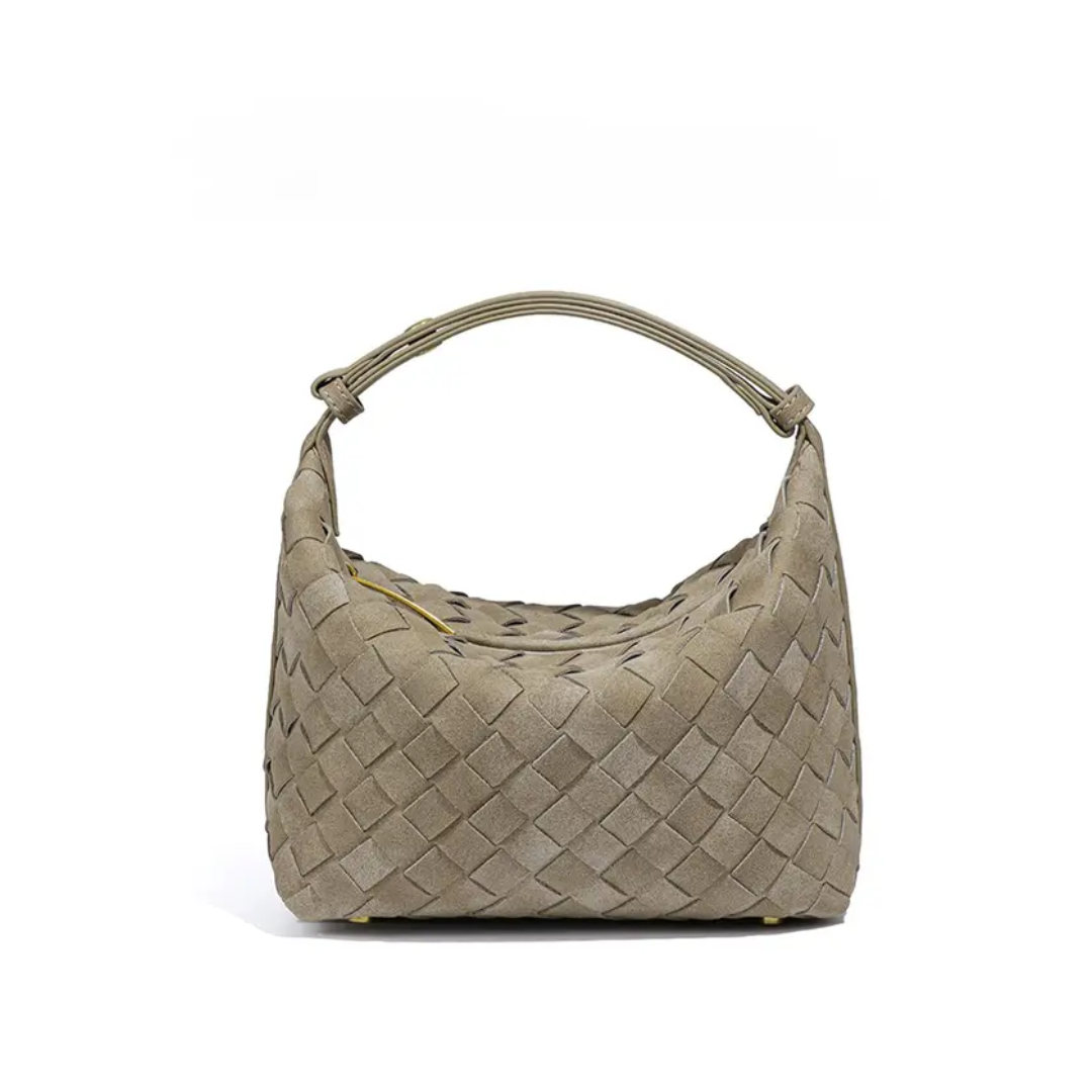 LISA – Matte Woven Structured Handbag