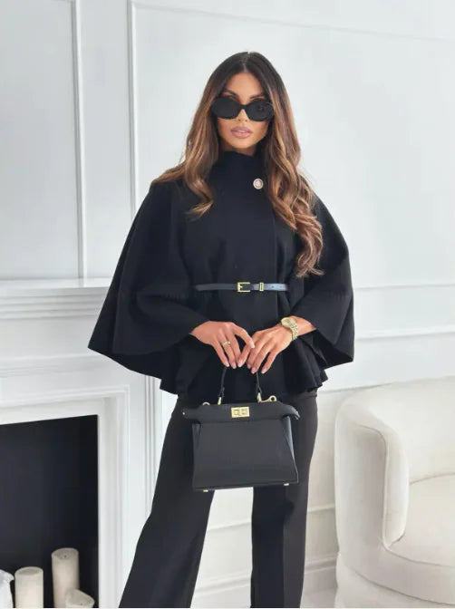 GAMORA™ - Stylish High Neck Cape Jacket