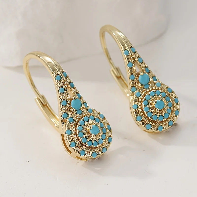 Aurelia | Turquoise Bloom Earrings