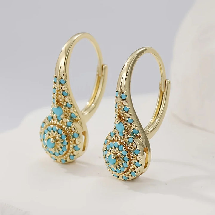 Aurelia | Turquoise Bloom Earrings