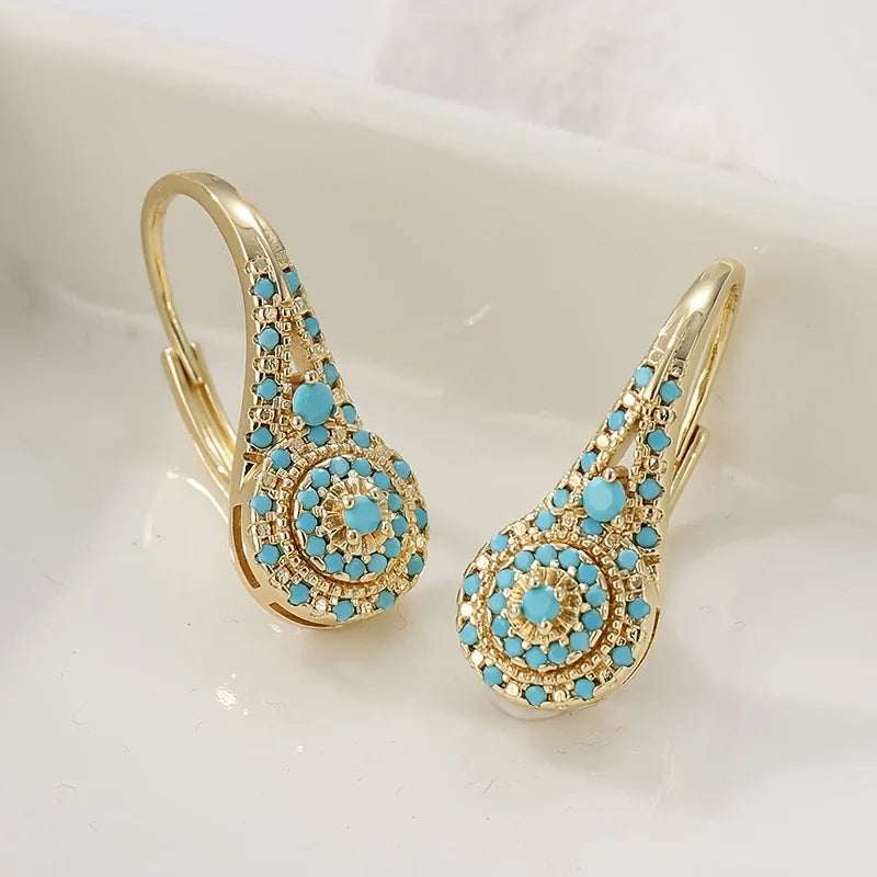 Aurelia | Turquoise Bloom Earrings