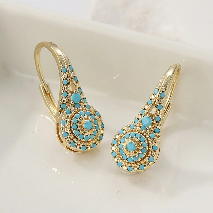 Aurelia | Turquoise Bloom Earrings