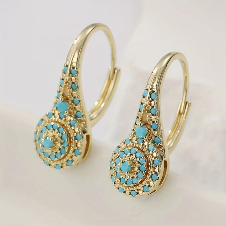 Aurelia | Turquoise Bloom Earrings