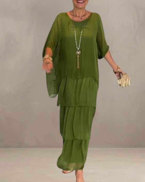 LUNARA | FLOWING ELEGANT MAXI DRESS