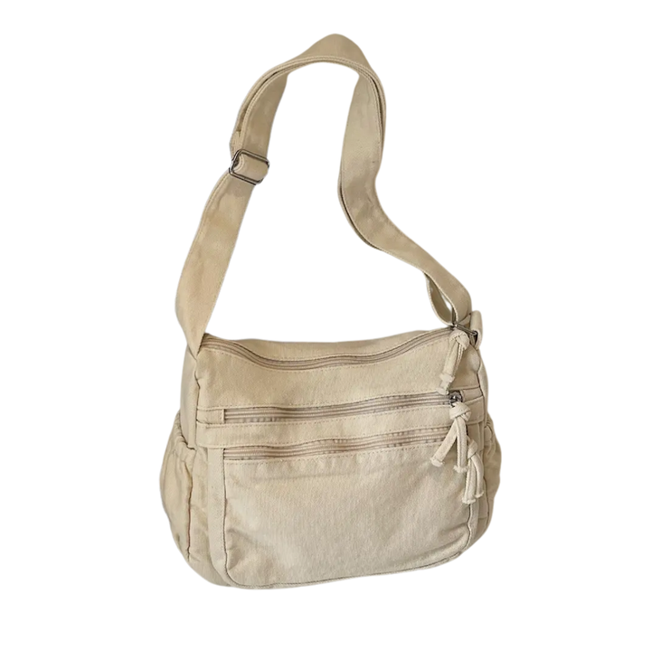 YVE – Retro Multi-Pocket Canvas Crossbody Bag