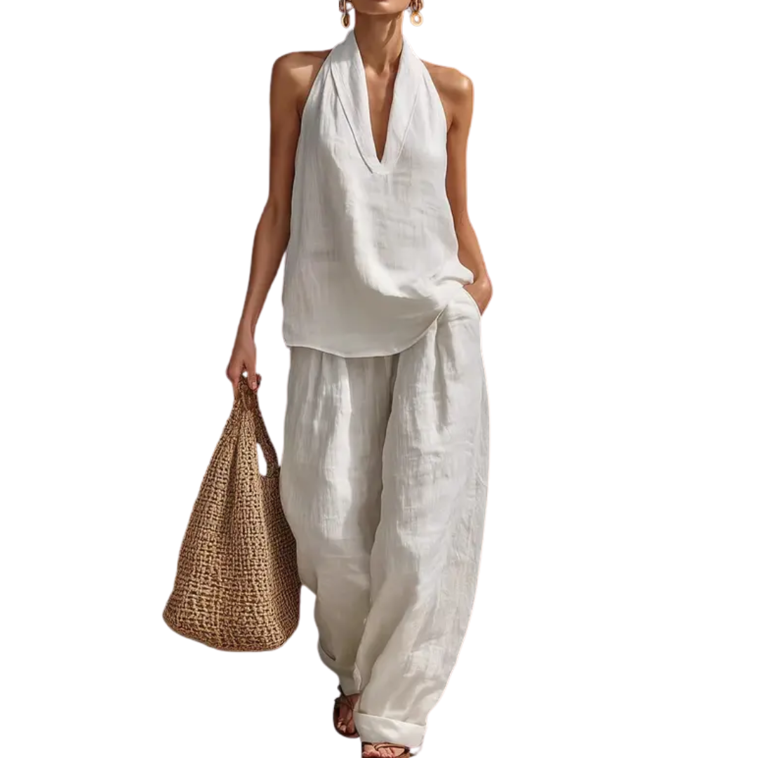 YURI™ – Breezy Halter Wide-Leg Two Piece Set