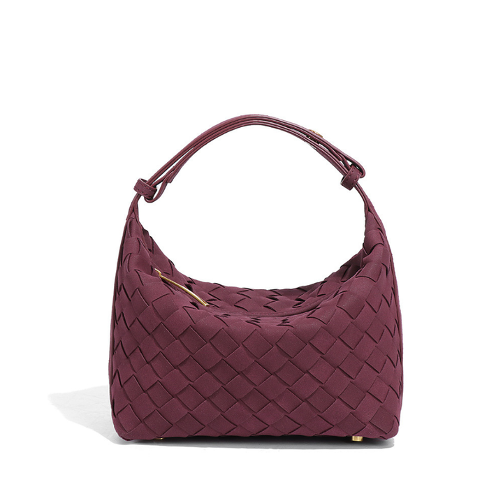 LISA – Matte Woven Structured Handbag
