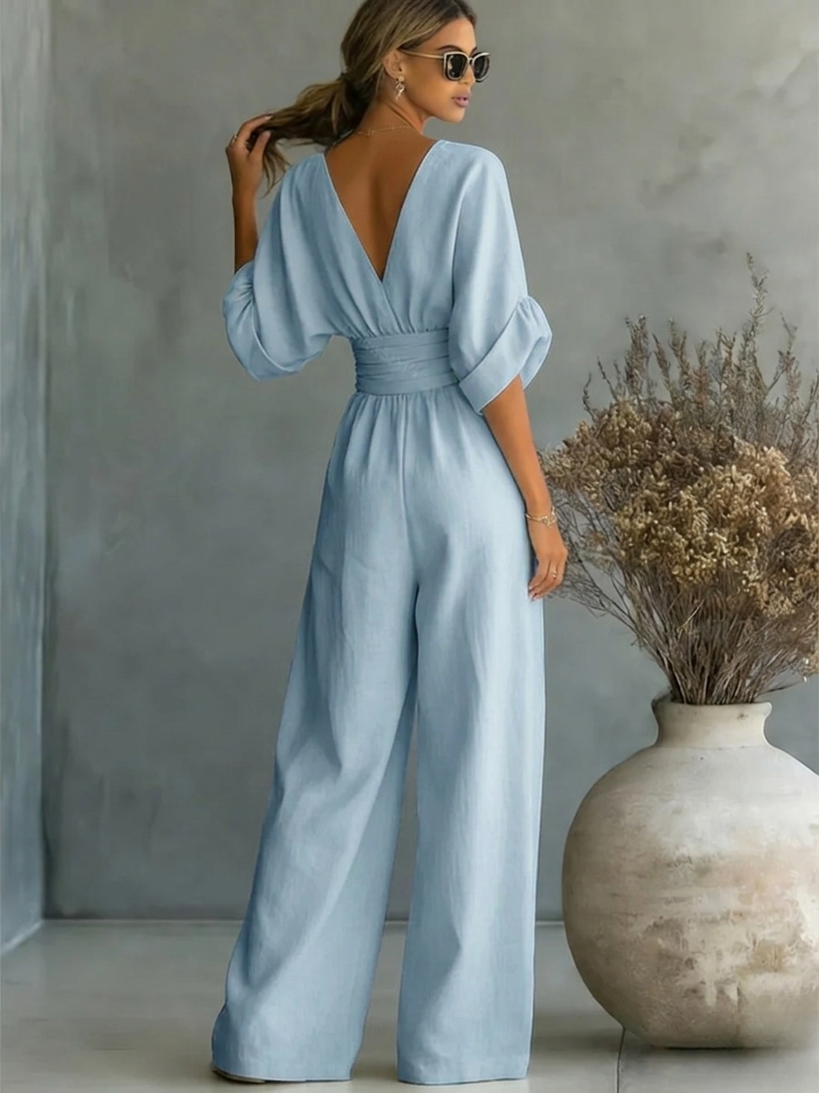 Louise | Effortless V-Neck Jumpsuit